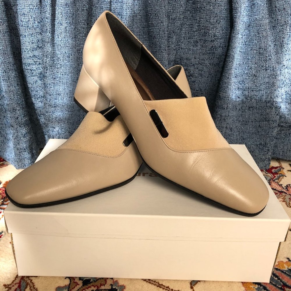Naturalizer Leather and Microfiber Pumps, Tan, Size 9 M, Like New, in Box